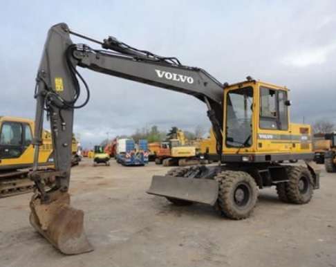 VOLVO EW150 AKERMAN EXCAVATOR POST IMAGE