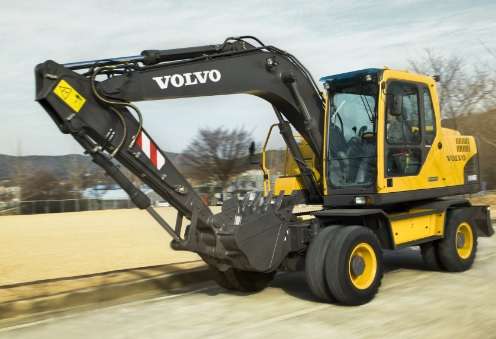 VOLVO EW145B WHEELED EXCAVATOR POST IMAGE
