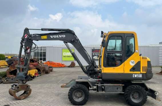 VOLVO EW55B COMPACT WHEEL EXCAVATOR POST IMAGE