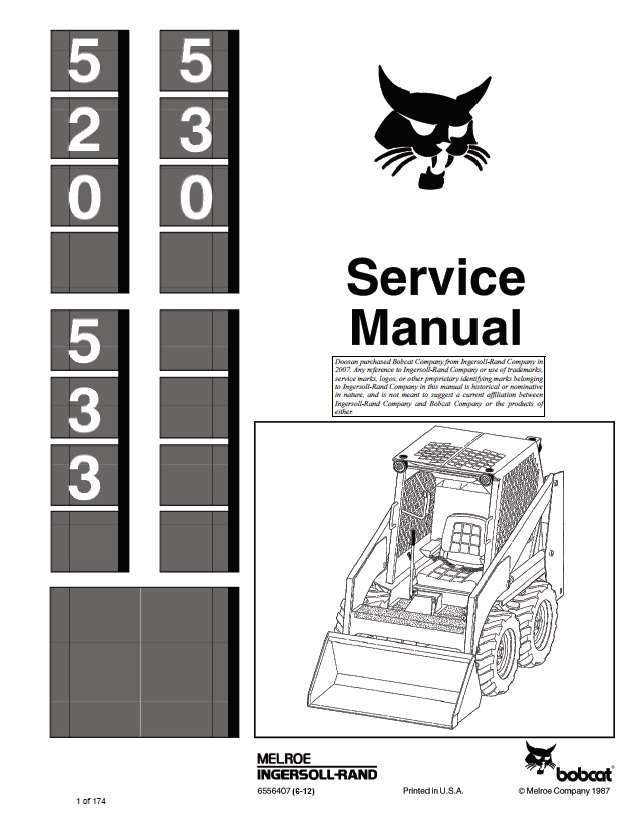 BOBCAT 520 530 533 Skid Steer