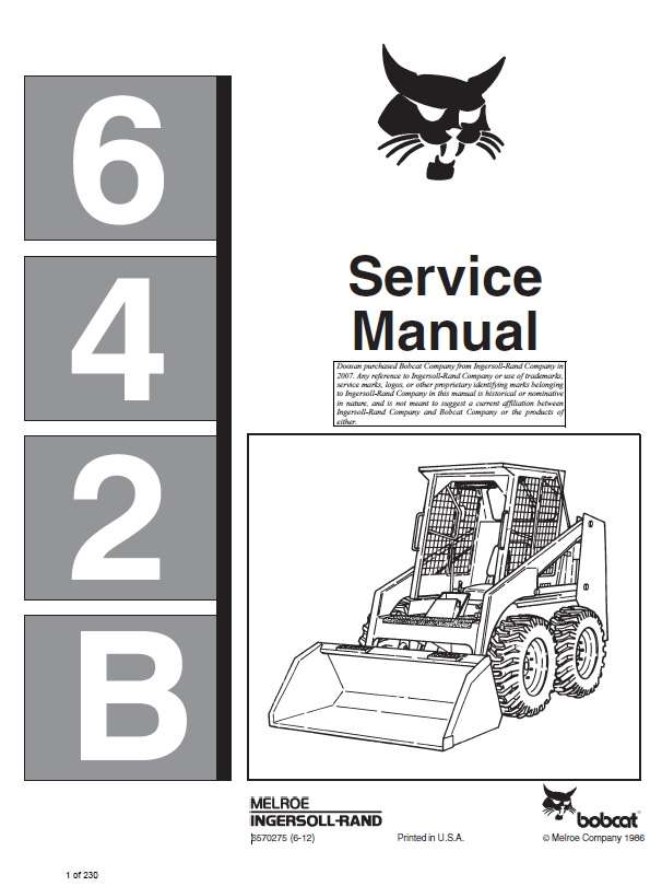 BOBCAT 642B Skid Steer Loader