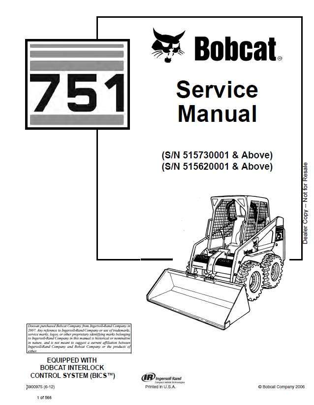 BOBCAT 751 Skid Steer Loader