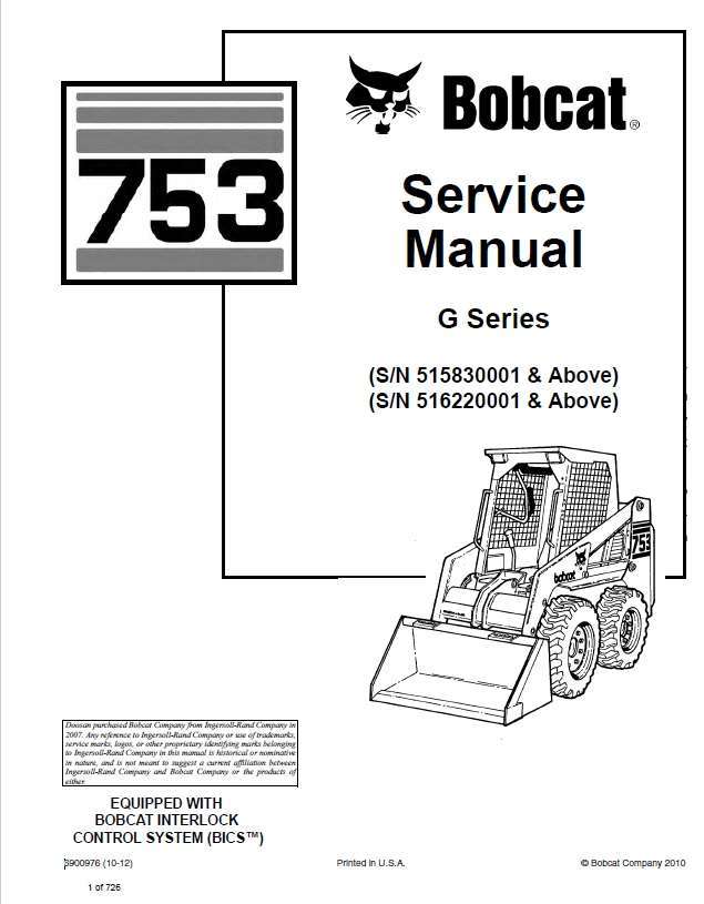 BOBCAT 753 Skid Steer Loader