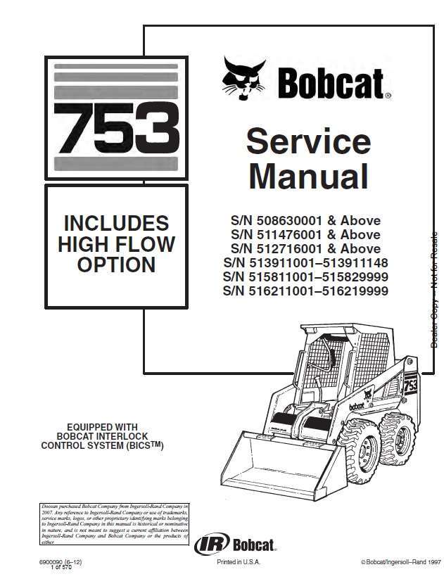 BOBCAT 753 Skid Steer Loader