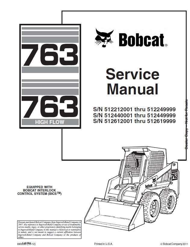 BOBCAT 763 Skid Steer