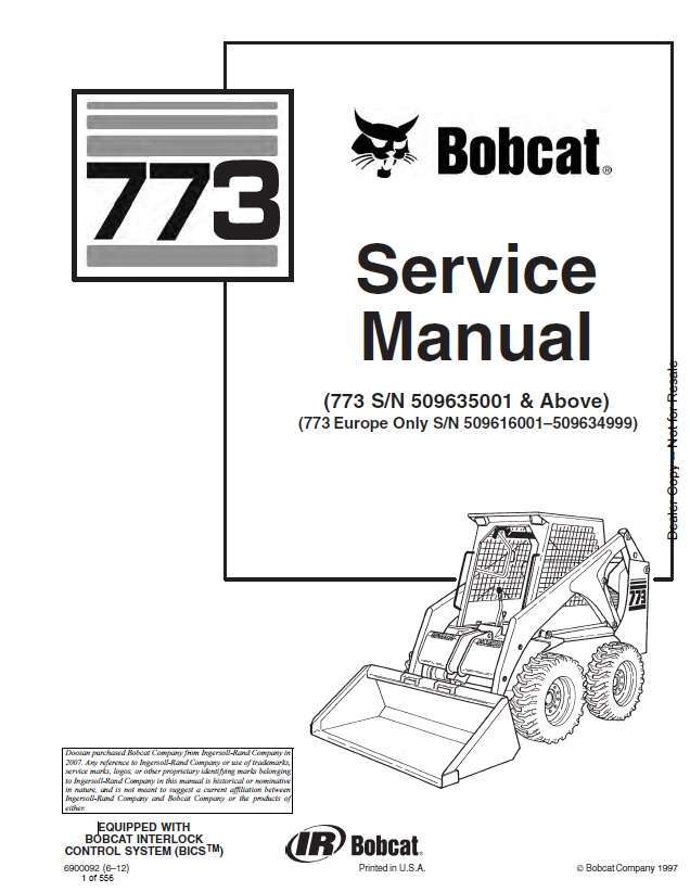 BOBCAT 773 Skid Steer Loader