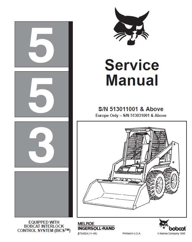 Bobcat 553 Skid Steer Loader POST IMAGE